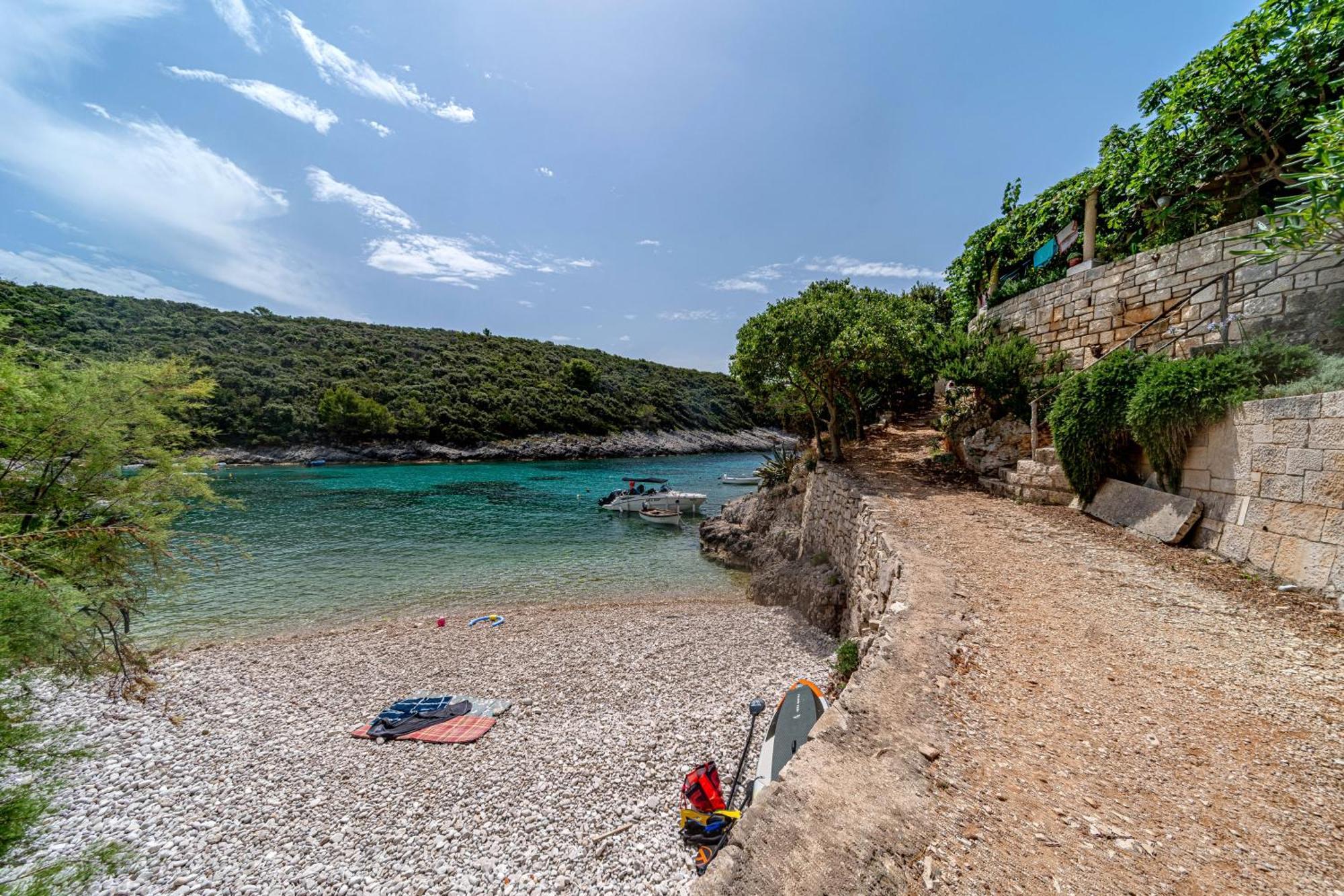 Seaside House For Families With Children Cove Rasohatica, Korcula - 4386 鲁巴达 外观 照片